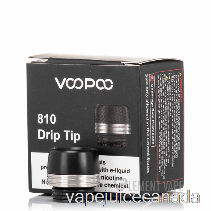 Vape Juice VOOPOO 810 Drip Tip Black Silver